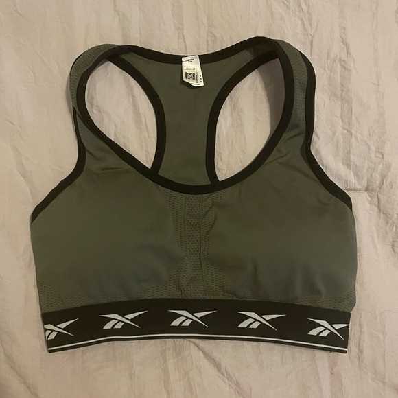 REEBOK Green Sports Bra - Picture 1 of 3